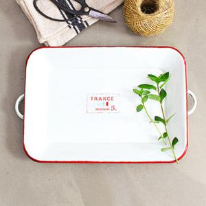 아트박스/컨츄리아이템 핸드메이드 프렌치 법랑 트레이