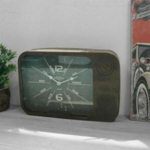 아트박스/진바스 레트로 TV탁상시계 & 벽시계