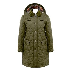 [버버리] 여성 데레햄 롱 패딩/올리브/80571701