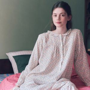 여성 터치가 부드러운 파자마 원피스 잠옷 VGN4554