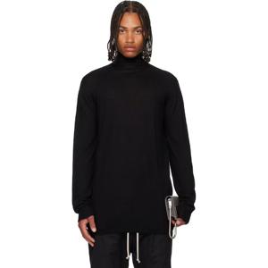 릭오웬스 터틀넥 블랙 콘코르디안 오버사이즈 터틀 스웨터 252232M205010