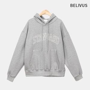 빌리버스 남성 긴팔 후드티 가을 맨투맨 루즈핏 데일리 심플 자수 후드 BWV086