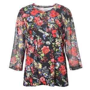 [조순희]라운드넥 플로럴 텐션 롱 티셔츠(JNMT259)