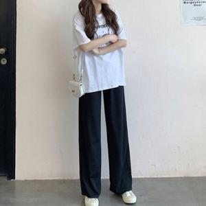 [브이와이][VY] 여성 롱기장 와이드바지 하이웨이스트 골지 바지