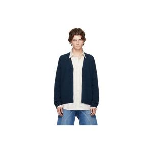 JW앤더슨 가디건 네이비 브이넥 집업 가디건 252477M200002