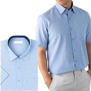 지지미 블루 반팔 와이셔츠_RFR6511