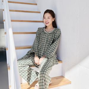 바풀 CA5W15816 여성잠옷 순면 기모 잠옷 여성 파자마 세트