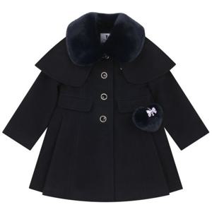 [프랜치켓] 여아키즈겨울코트 네이비 케이프 주름 CT Q55DCC050N5