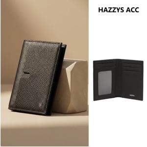 [H-아이덴티티] 블랙 소가죽 중지갑HJWA6E060BK