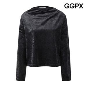 GGPX  드레이프 벨벳 블라우스 GQ1SH001F