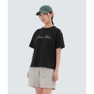 스노우피크 SNOWPEAK APPAREL 에어로쿨 여성 레터링 반팔 티셔츠 (S25MWFTS73) Dark Charcoal S25MWFTS73DC 337504