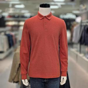 트레몰로 HC05 남성 면 100% 카라 캐주얼 긴팔라 캐주얼 긴팔 티셔츠 TRHAL4Z228411