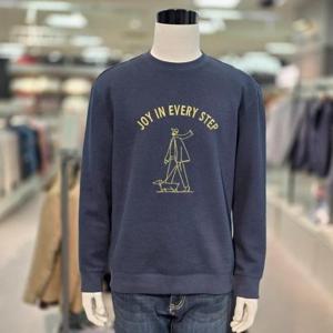 트레몰로 HC05 남성 트레몰로 네이비 라운드 맨투맨 티셔츠 TRHAL5F338481