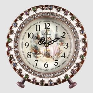 T-104 TS 엔틱 클래식 탁상시계 무소음 쥬얼리 인테리어 시계 탁상시계 집들이