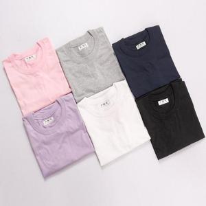 [강물처럼]빅사이즈사랑해요 W046L307 매일무지라운드반팔 WW (1