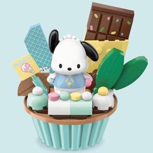 프라모델 JW 산리오 블럭 포차코 민트초코 컵케이크 모형