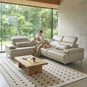 세인트블랑 퓨어케어 실리콘 비건 가죽 이지클린 코너 모듈형 sk 소파 5인용