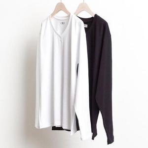 [강물처럼]빅사이즈무지티 w035L501 베이직30수브이넥티 PC (290