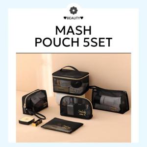 [패션] G 캐리어 여행용 5종세트 메쉬 파우치 여행용품 짐싸기 세트 정리백 꿀템