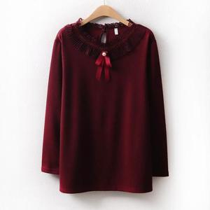 [강물처럼]아이우먼 로사레이스블라우스 MN7852M401 빅사이즈 (1