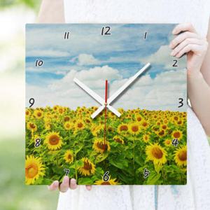 아트박스/꾸밈 ck096-기분좋은해바라기_인테리어벽시계