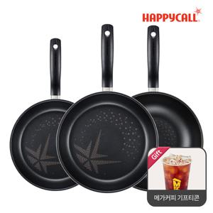 [리뷰후기+메가커피 기프티콘 증정] 해피콜 올 뉴 컴포트 다이아몬드 IH 인덕션 후라이팬 3종 A세트(24팬+28팬+28웍)