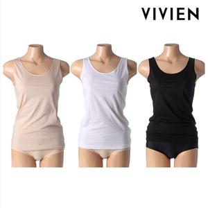 순면 여성 기본끈런닝 3종택1 RU7360