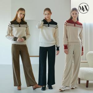 믹스맥코이 니트+코듀로이 팬츠