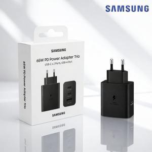 삼성 정품 65W PD PPS 3포트 초고속충전기 트리오 포트 USB C타입 고속충전기 어댑터 노트북 태블릿 충전 호환 EP-T6530 N