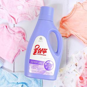 [애경]애경 울샴푸 퍼플라일락 용기 1L 세탁세제 울세제