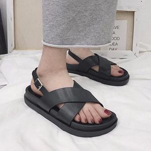 [더블디] 여성 스트랩 샌들 샌들 여름 샌달 웨지 통굽 B1699X