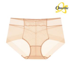 오모떼 프리미엄 수피마 코튼 풀커버 레이스 팬티 1종/베이지