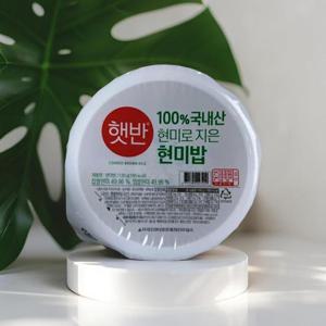 CJ제일제당 햇반 100% 현미로 지은밥 130g 36개 작은 공기 즉석밥