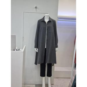 벨리시앙 세이브존04 로고 빅포켓 롱 트렌치코트 BY2301