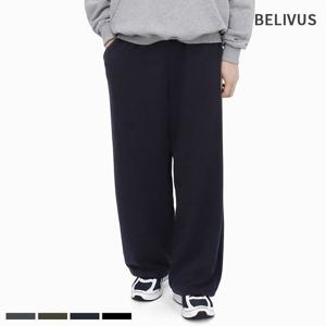 빌리버스 남성 와이드 밴딩 팬츠 통바지 본딩 기모 바지 BIP052