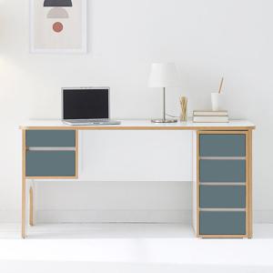 소다 책상세트 4단서랍 데스크 학생 공부 게이밍 1600 (착불)