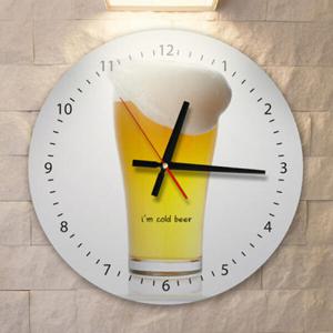 아트박스/꾸밈 ch389-나는시원한맥주_인테리어벽시계_