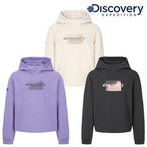 디스커버리 (DWHD42054) 2025 F W 여성 아웃도어 그래픽 후드티