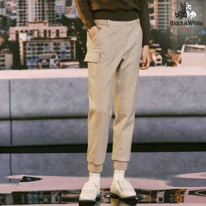 [블랙앤화이트] 여성 울터치 멜란지 조거팬츠 5095LBWP_BEIGE