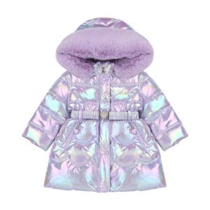 [프랜치켓] 여아키즈겨울패딩 연보라 샤이닝 다운 JP Q55DCJ100N6