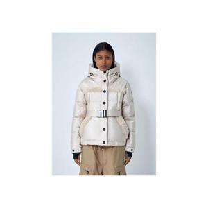 26 SS 몽클레어 여성 벨트 장식 다운 재킷  퍼 트리밍 mog0262004bei