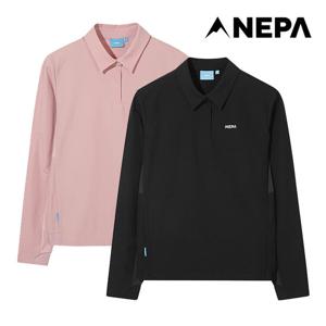 네파 여성 퍼포먼스랩 포레스타 우븐 긴팔 폴로 티셔츠 7L65222