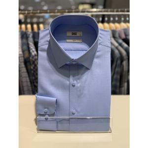 닥스셔츠 슬림핏 노케어 베이직 블루 솔리드 긴소매 (DMP3SHDL302B1)