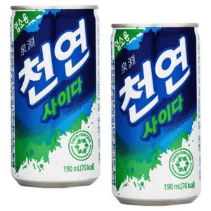 천연사이다 190ml 60캔