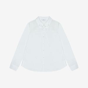 [씨]리본 타이 오간자 블라우스 - SKBAB2401