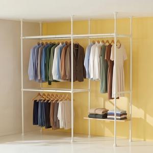 이지온 레몬 드레스룸 더블 행거 EDL-612W1M1 튼튼한 고정식 시스템 옷걸이 행거