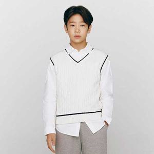 [지오다노 주니어]03055503 브이넥 니트 조끼