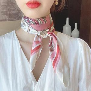 쁘띠스카프 이경희 쁘띠 사각 스카프 70 핑크 로프 세일러