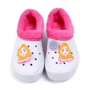 쥬쥬실내화 쥬쥬 방한 EVA 실내화 캐릭터신발 학생 학교 털실내화