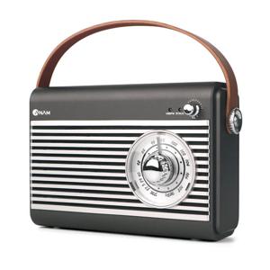 아남 A-RT80 레트로 라디오 블루투스 스피커 휴대용 캠핑 5W FM USB AUX